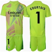 Real Madrid Thibaut Courtois #1 Målvakt Tredje Dräkt Barn 2024-25 Kortärmad (+ Korta byxor)